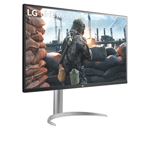 LG 32UP550N, 32'', UltraFine, Ultra HD, HDR, USB-C, серебристый/белый - Монитор