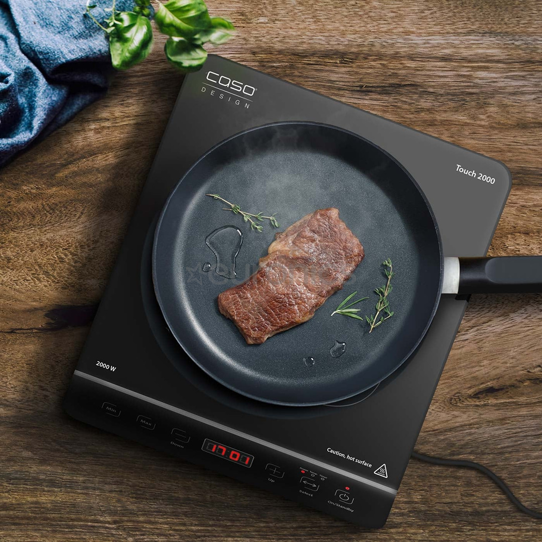 Caso Touch 2000, 2000 W, must - Induktsioonlauapliit 1 keedualaga
