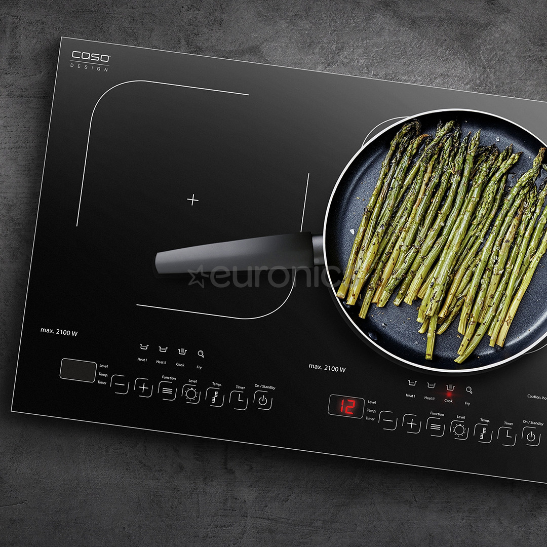 Caso ProGourmet 3500, 3500 Вт, черный - Индукционная настольная плитка с двумя конфорками