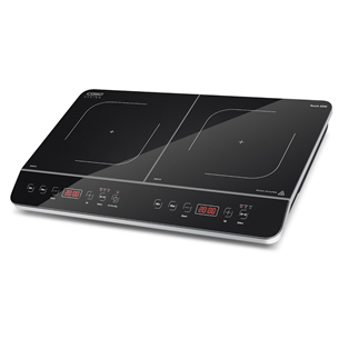 Caso Design Touch 3500, 3500 W, two cooking zones, black - Double Induction Hob