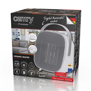 Camry, 1500 W, white - Heater