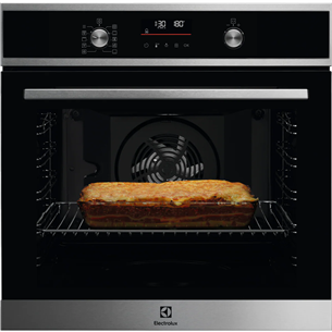 Electrolux SurroundCook 600, pyrolytic cleaning, 45 pre set programs, 72 L, stainless steel - Built-in Oven EOF6P76X2