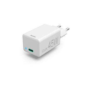 Hama Fast Charger, USB-C, 45 W, valge - Vooluadapter