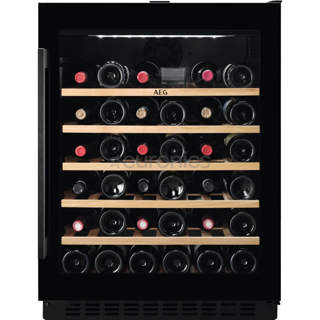 AEG 5000 Series, capacity: 52 bottles, height 82 cm, black - Built-in Wine Cooler