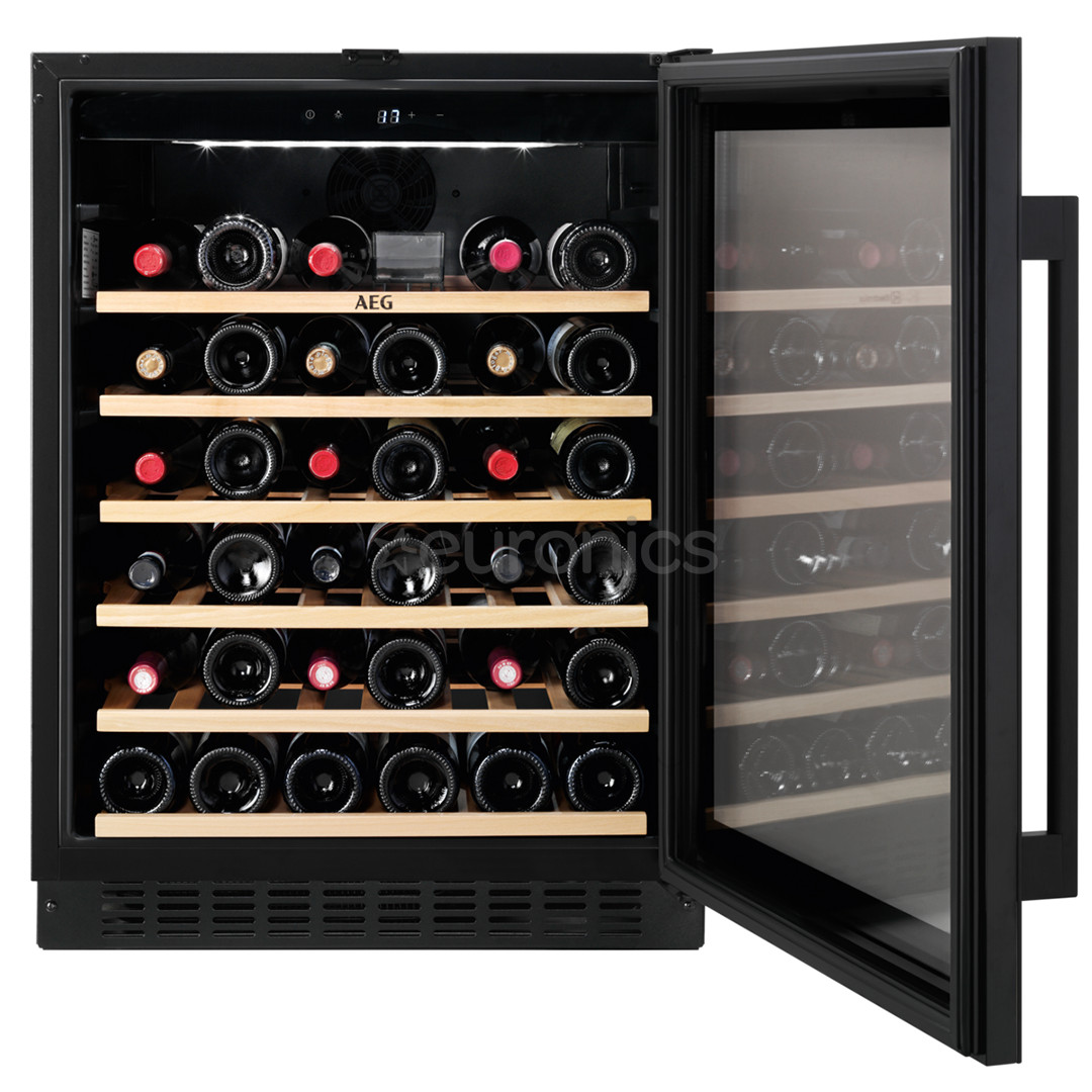 AEG 5000 Series, capacity: 52 bottles, height 82 cm, black - Built-in Wine Cooler