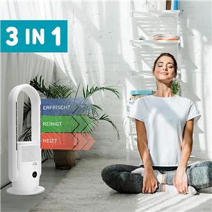 Djive Flowmate ARC Heater, белый - Устройство 3 в 1: очиститель воздуха, обогреватель, вентилятор