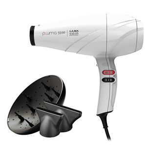 GA.MA, Pluma 5500 Oxy-Active, 2400 W, valge - Föön