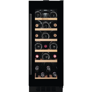 Electrolux 500, 20 pudelit, kõrgus 82 cm, must - Integreeritav veinikülmik EWUS020B5B