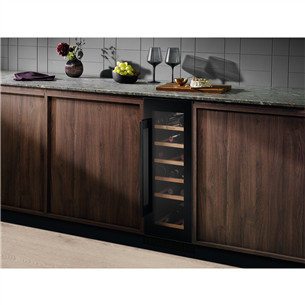 Electrolux 500, 20 bottles, height 82 cm, black - Built-in Wine Cooler
