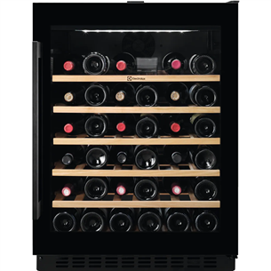 Electrolux 500, 52 bottles, height 82 cm, black - Built-in Wine Cooler EWUS052B5B