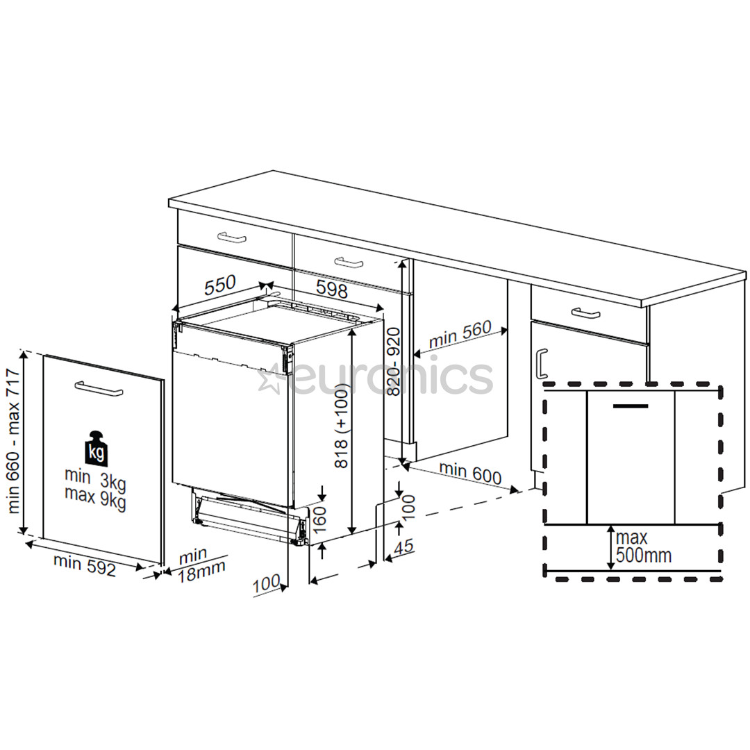 Built-in dishwasher Beko (15 place settings)