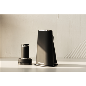 SteamOne, black - Foldable handheld steamer + lint remover
