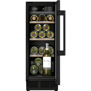 Bosch Series 6, 21 bottles, height 82 cm, black - Built-in Wine Cooler