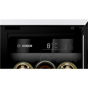 Bosch seeria 6, 21 pudelit, kõrgus 82 cm, must - Integreeritav veinikülmik