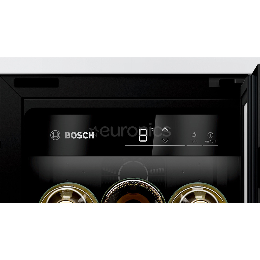Bosch Series 6, 21 бутылка, высота 82 см, черный - Интегрируемый винный шкаф