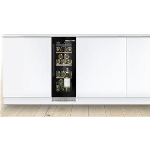 Bosch Series 6, 21 bottles, height 82 cm, black - Built-in Wine Cooler