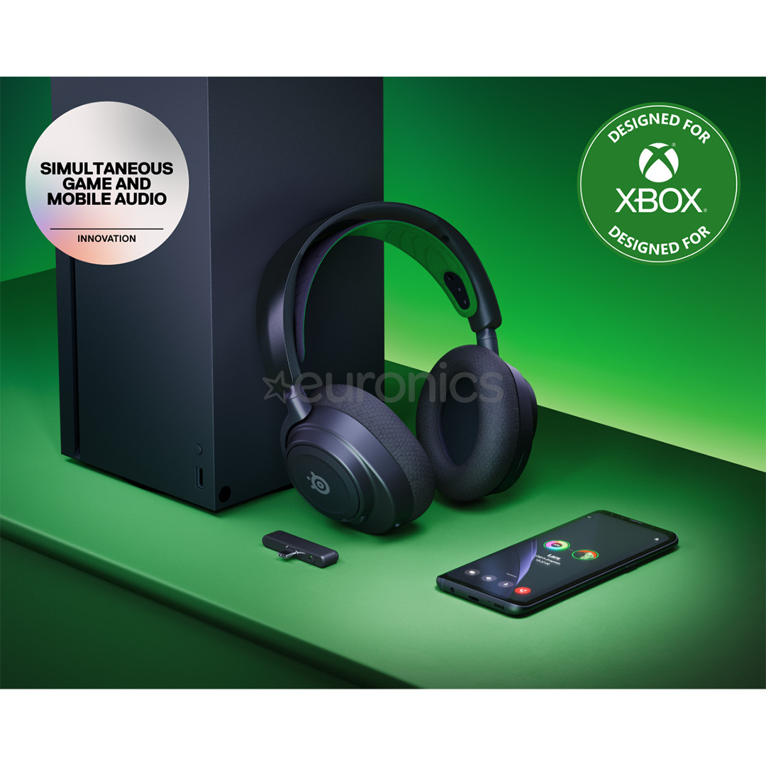 SteelSeries Arctis Nova 7X Wireless, Xbox, must - Juhtmevaba peakomplekt
