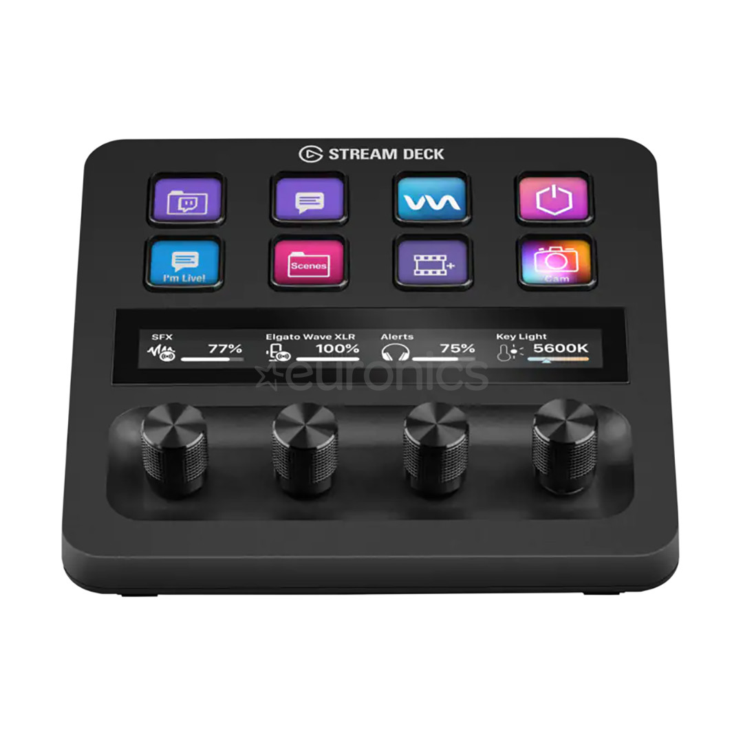 Elgato Stream Deck +, must - Voogedastuse juhtpult