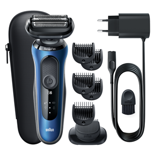 Braun Series 6 AutoSense Wet & Dry, black/blue - Shaver 61-B1500S