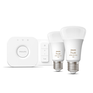 Philips Hue White and Color Starter Kit, E27, 2 tk, värviline - Nutivalgusti komplekt