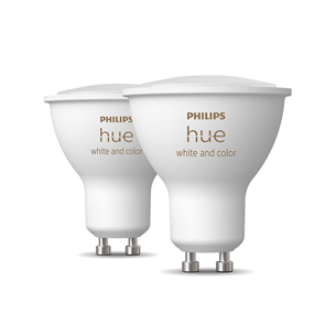 Philips Hue White and Color Ambiance, GU10, 2 tk, värviline - Nutivalgusti komplekt