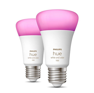 Philips Hue White and Color Ambiance, E27, 2 шт., цветной - Комплект умных ламп 929002468802