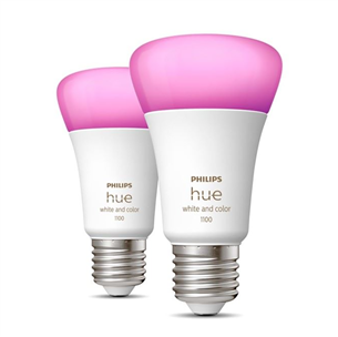 Philips Hue White and Color Ambiance, E27, 2 tk, värviline - Nutivalgusti komplekt 929002468802