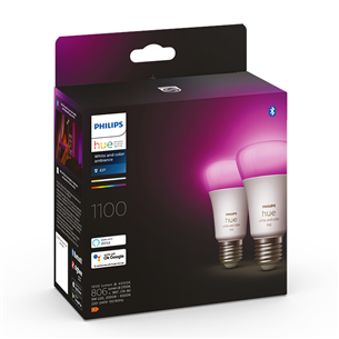 Philips Hue White and Color Ambiance, E27, 2 tk, värviline - Nutivalgusti komplekt