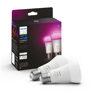 Philips Hue White and Color Ambiance, E27, 2 pcs, color - Smart Lights