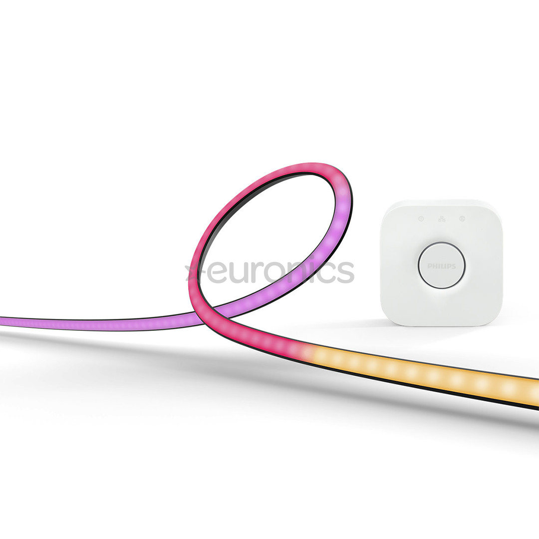 Philips Hue Play Gradient PC Lightstrip, 24''-27'' + sild, must/valge - LED valgusriba arvutile