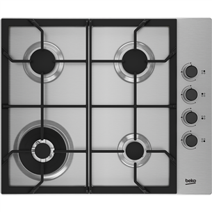 Beko, width 61 cm, stainless steel - Built-in Gas Hob