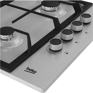 Beko, width 61 cm, stainless steel - Built-in Gas Hob