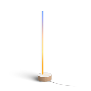 Philips Hue Signe, White and Color Ambiance, EU/UK, white/oak - LED Table Lamp