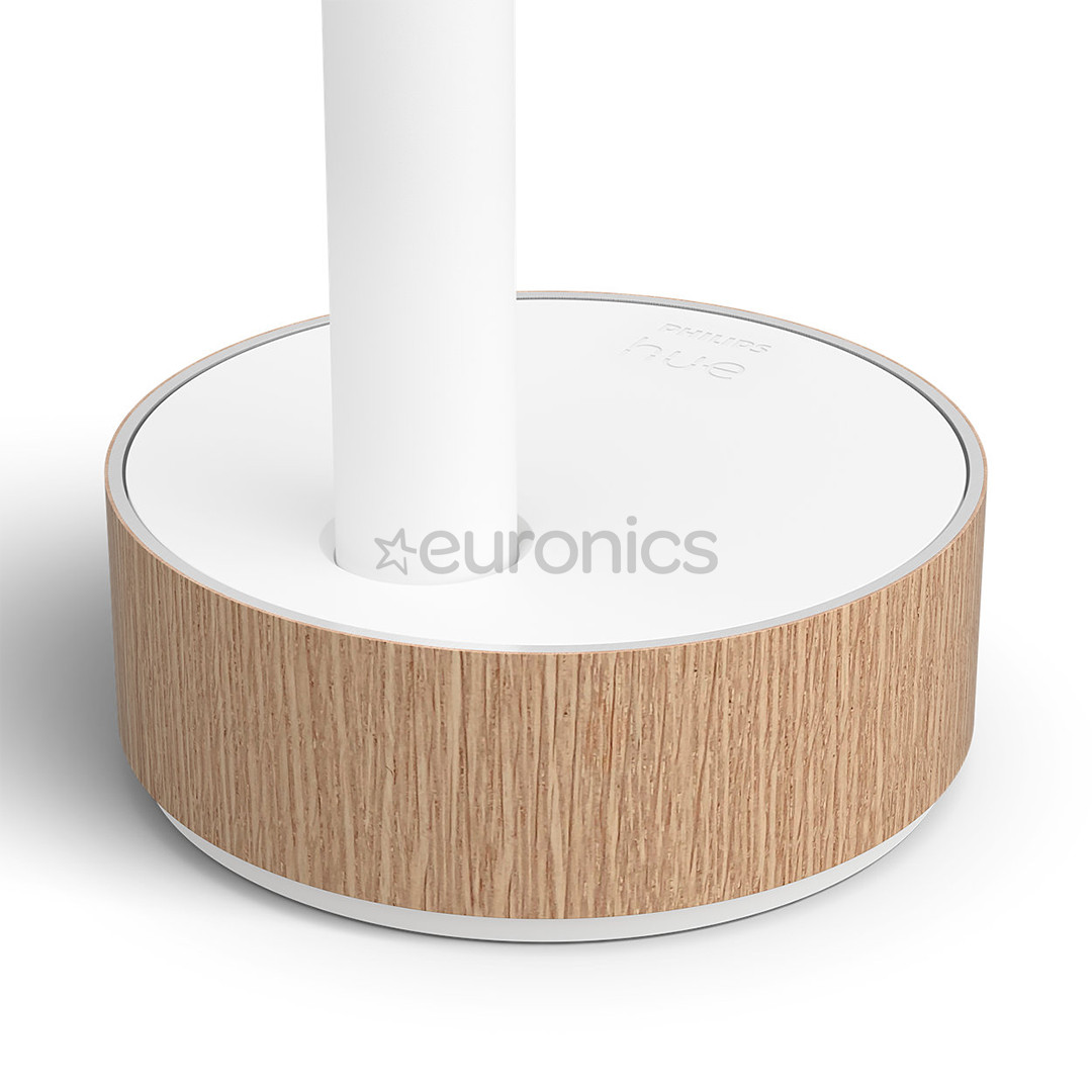 Philips Hue Signe, White and Color Ambiance, EU/UK, белый/дуб - Светодиодная настольная лампа