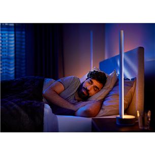 Philips Hue Signe, White and Color Ambiance, EU/UK, white/oak - LED Table Lamp