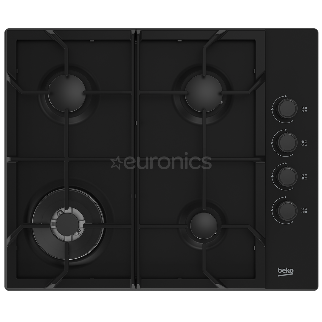 Beko, laius 61 cm, must - Integreeritav gaasipliidiplaat
