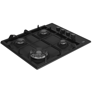 Beko, width 61 cm, black - Built-in Gas Hob