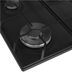 Beko, width 61 cm, black - Built-in Gas Hob