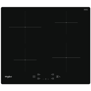 Whirlpool, width 59 cm, frameless, black - Built-in Induction Hob WSQ2160NE