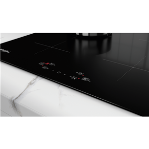 Whirlpool, width 59 cm, frameless, black - Built-in Induction Hob