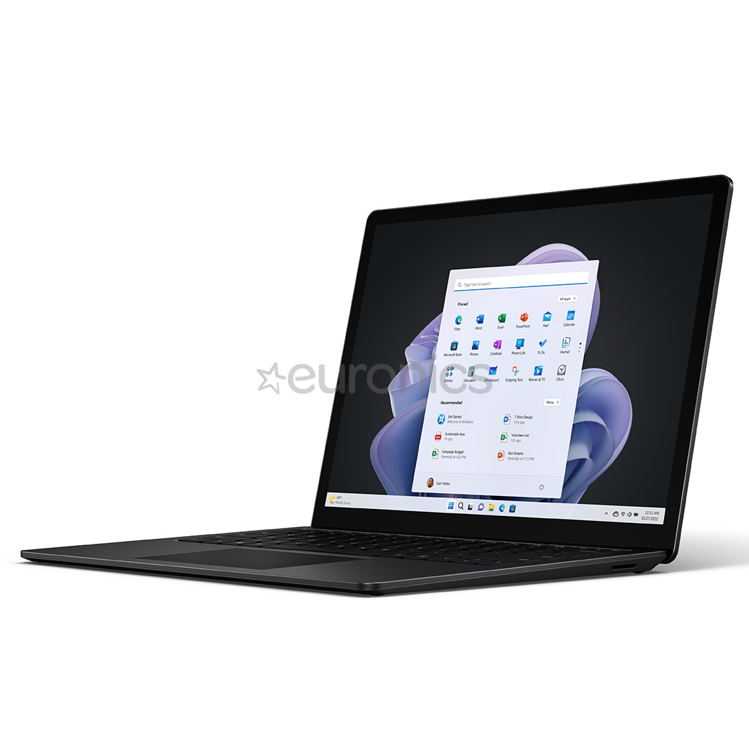 Microsoft Surface Laptop 5, 13,5'', i7, 16 GB, 512 GB, puutetundlik, must - Sülearvuti