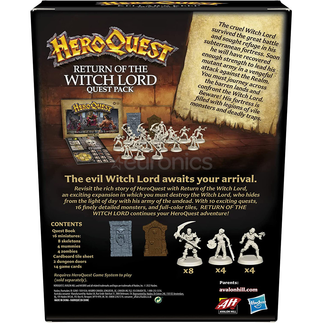 Avalon Hill HeroQuest: Return of the Witch Lord - Board game expansion