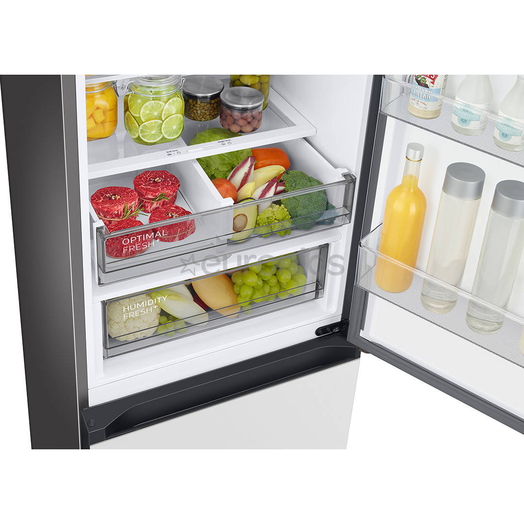 Samsung BeSpoke, 390 L, height 203 cm, white - Refrigerator