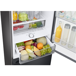 Samsung BeSpoke, height 203 cm, 387 L, black - Refrigerator