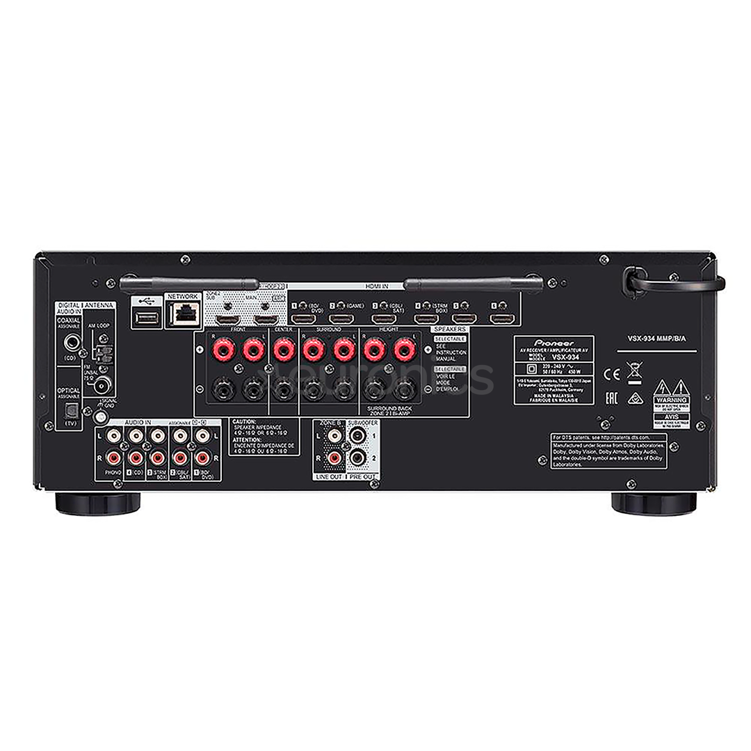 Pioneer VSX-934, 7.2, Dolby Atmos, AirPlay 2, black - Receiver