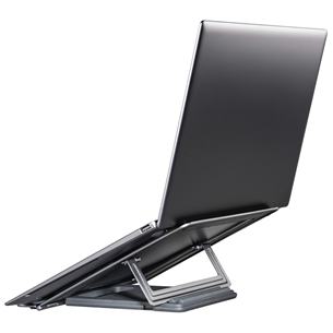 Hama Metal Notebook Stand, reguleeritava kõrgusega, must - Sülearvuti alus