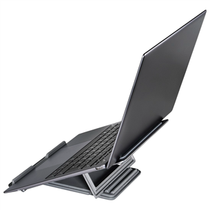 Hama Metal Notebook Stand, reguleeritava kõrgusega, must - Sülearvuti alus