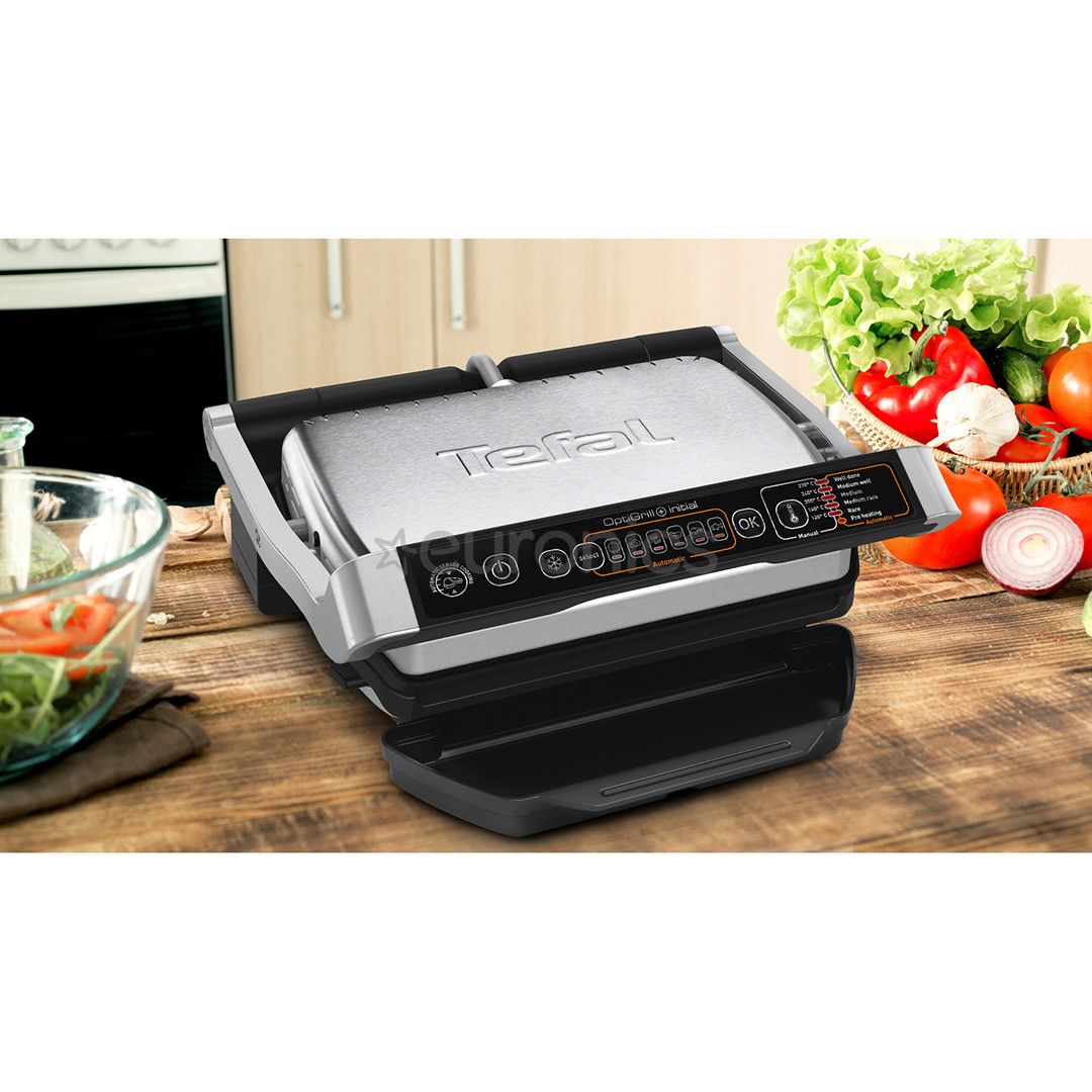 Tefal Optigrill+ Initial, 2000 W, black/inox - Table grill