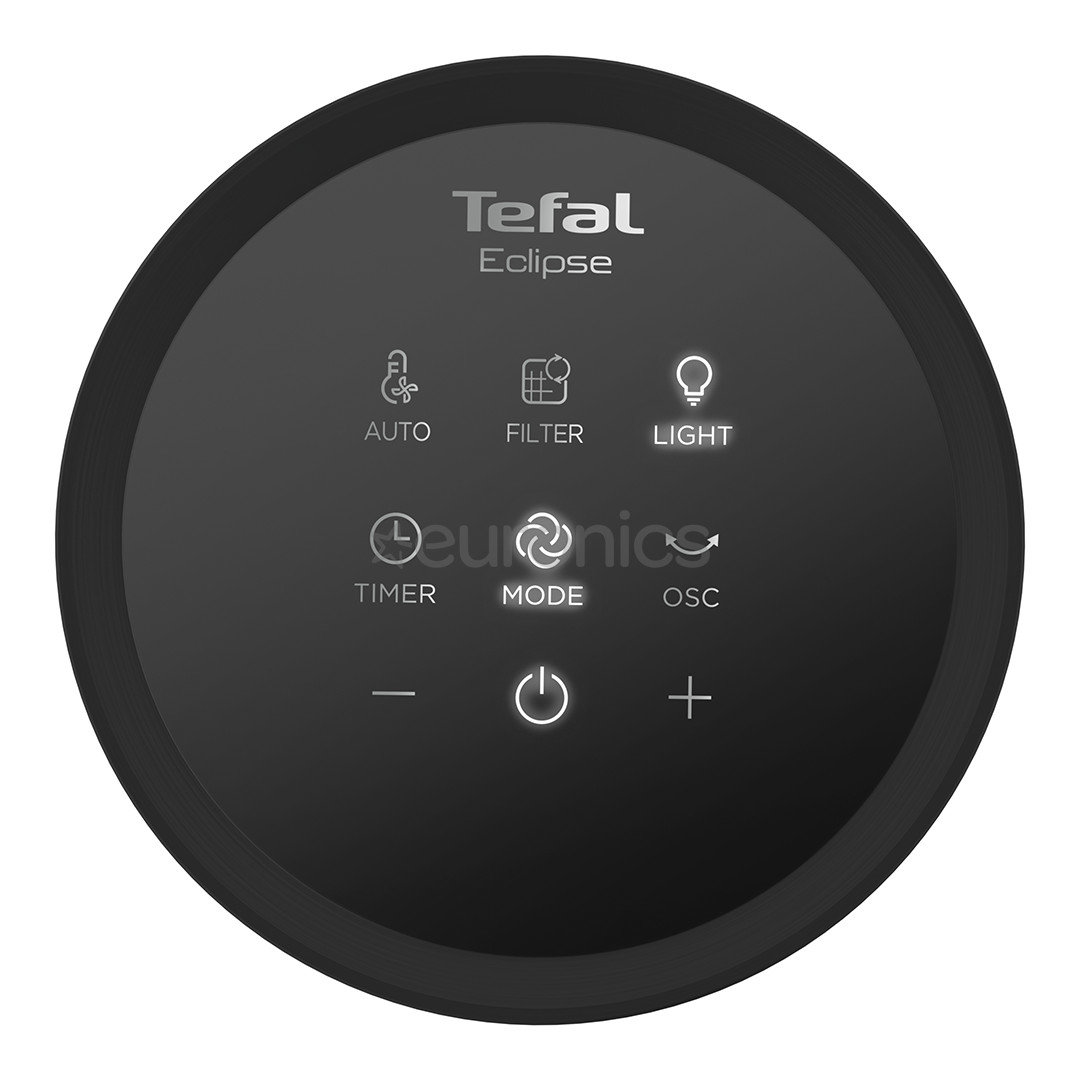 Tefal Eclipse 2in1, 120 м³/ч, серый - Очиститель воздуха и вентилятор