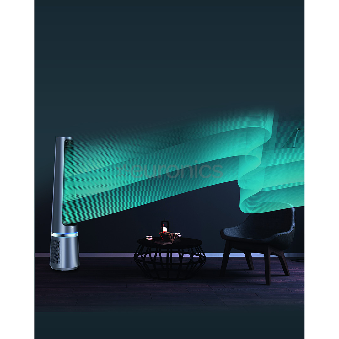 Tefal Eclipse 2in1, 120 м³/ч, серый - Очиститель воздуха и вентилятор